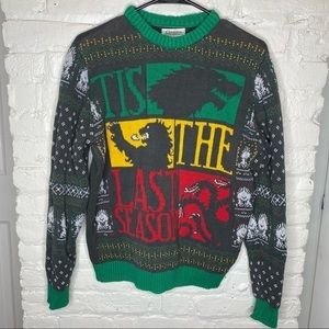 Game Of Thrones Tis The Last Season Holidays Sweater Size M